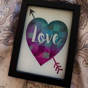 Cute photo box picture for your wall “love”💙💜
